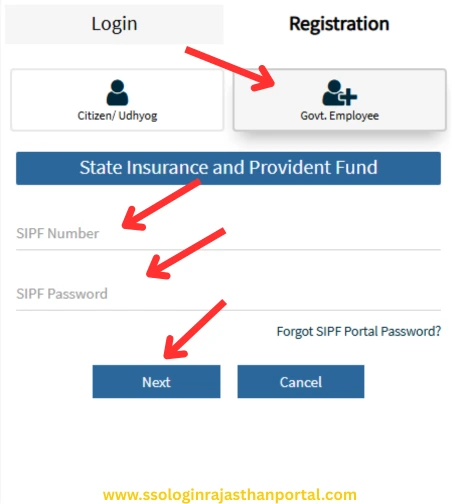 Government Employee SSO ID Registration