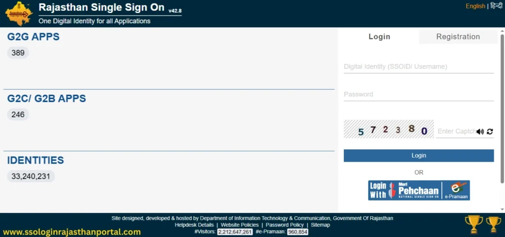 SSO ID Login Portal